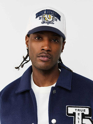 TRUE RELIGION CAP HS EMBLEM WINTER WHITE-DRESS BLUE