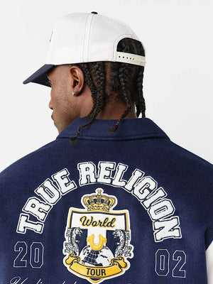 TRUE RELIGION CAP HS EMBLEM WINTER WHITE-DRESS BLUE
