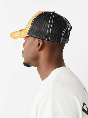 TRUE RELIGION CAP SNAKE TRUCKER ORIOLE ORANGE