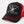 TRUE RELIGION CAP CRYSTAL TR BUDHHA TRUCKER JET BLACK-TRV RED