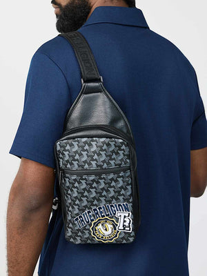 True Religion Bag Patch Sling Jet Black