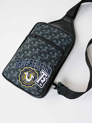 True Religion Bag Patch Sling Jet Black