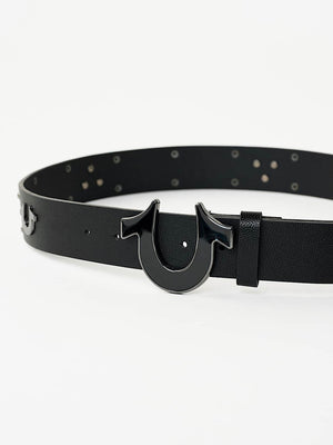 TRUE RELIGION BELT ALL OVER HS JET BLACK
