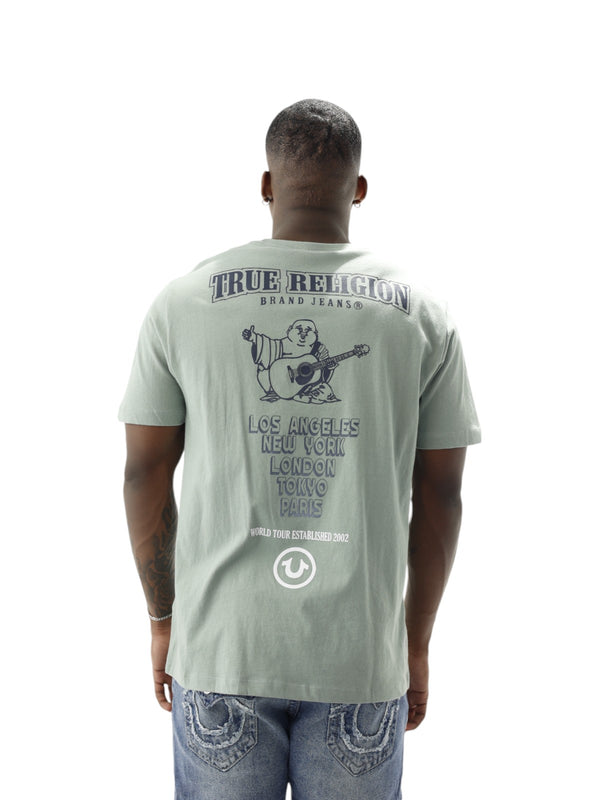 True Religion High Density T-Shirt Ship Green