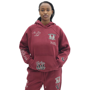 TRUE RELIGION BRANDED BOYFRIEND HOODIE CORDOVAN-True Religion