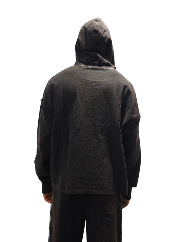 True Religion Blu X Tr Hoodie Faint Black