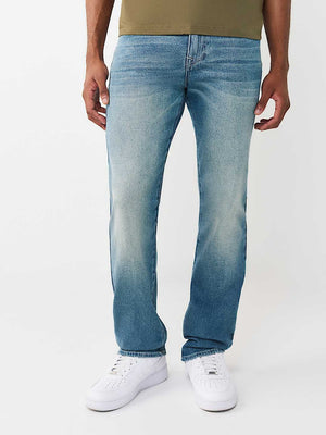TRUE RELIGION JEANS RICKY SN FLAP STRAIGHT MEDIUM HORIZON WASH