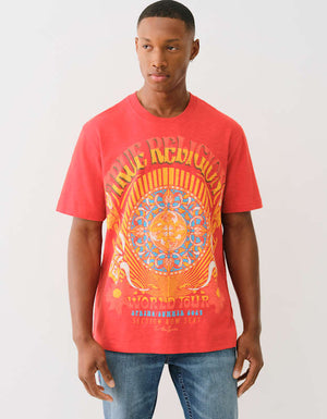 True Religion Ss Rock N Roll Tee Molten Lava