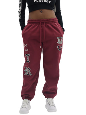 TRUE RELIGION BRANDED BOYFRIEND JOGGER CORDOVAN-True Religion
