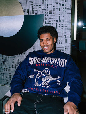 True Religion Sweater Ls Boxy Srs Eclipse