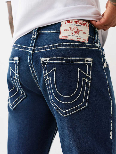 TRUE RELIGION JEANS ROCCO SUPER T NF 32 INSEAM DAMON DARK WASH
