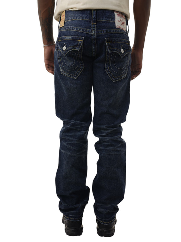 True Religion Ricky Champlain Rips Dark Wash