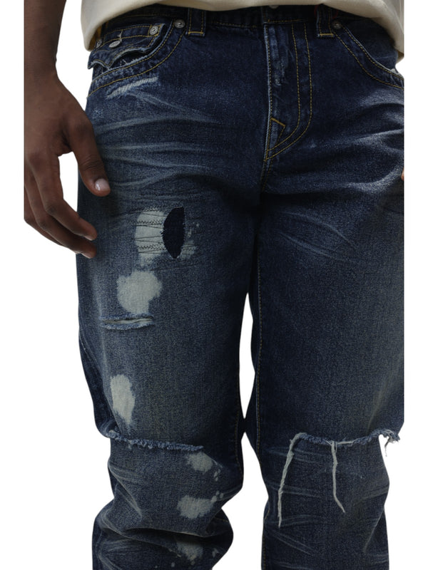 True Religion Ricky Champlain Rips Dark Wash