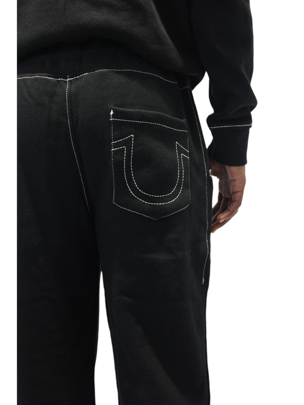 True Religion Big T Track Pants Jet Black