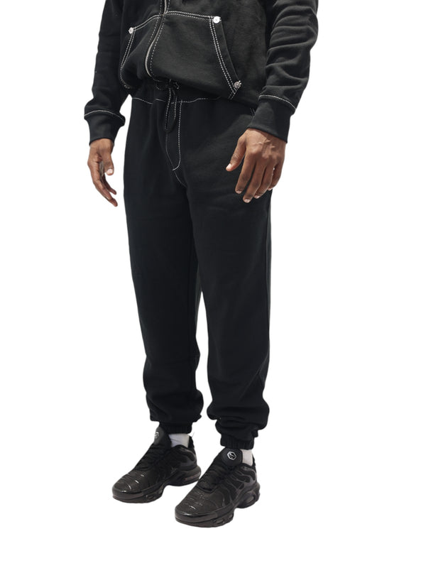 True Religion Big T Track Pants Jet Black