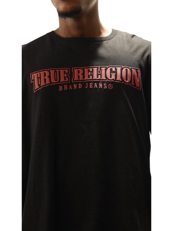 True Religion Relaxed T-Shirt Overt Painted Jet Black