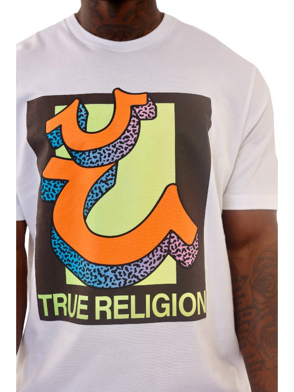 True Religion Relaxed T-Shirt Double Retro Otic White
