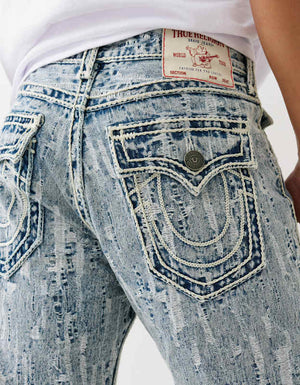 True Religion Dtrsd Jqrd Ricky Rope Flp 34In City Lights Light Wash