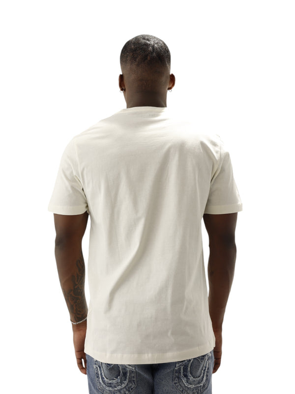 True Religion Waterbase T-Shirt Embro Cowboy Winter White