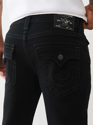 True Religion Jeans Rocco Sn Flap 32In Black Rinse