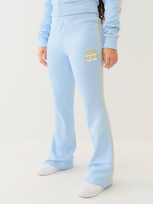 True Religion Sporty Bootcut Track Pant Cerulean Blue-True Religion