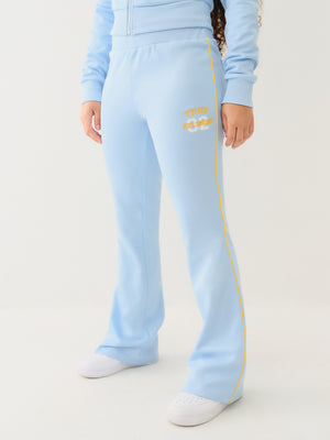 True Religion Sporty Bootcut Track Pant Cerulean Blue-True Religion
