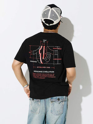 True Religion T-Shirt Ss Registered Hs Spec Jet Black