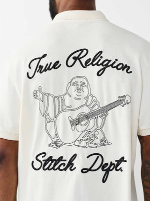 TRUE RELIGION GOLFER EMBRO STITCH BIRCH