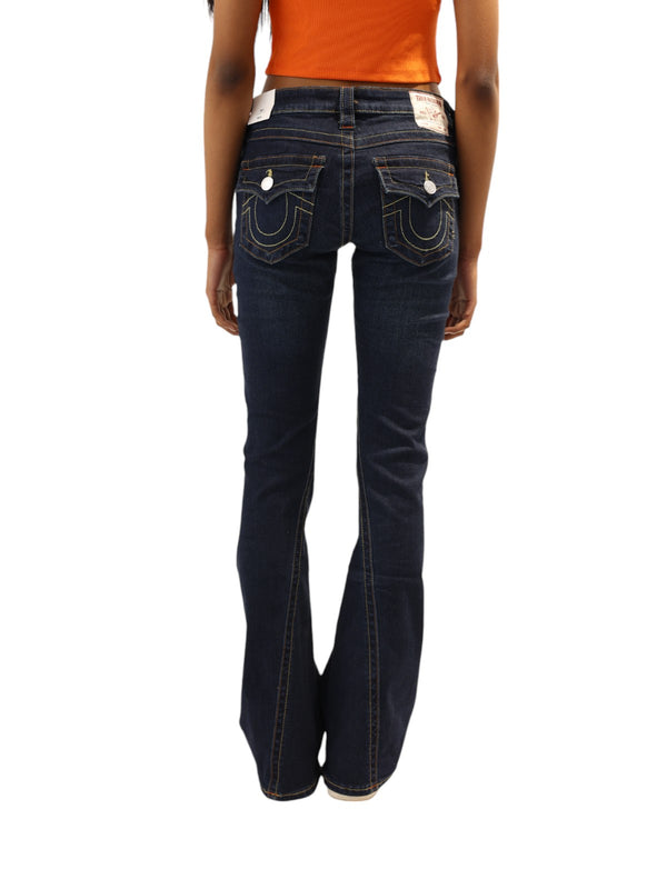 True Religion Joey Jeans Low Rise Flare Muddy Waters