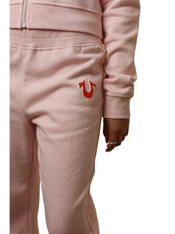 True Religion Big T Track Pants Ladies Flare Orchid Pink