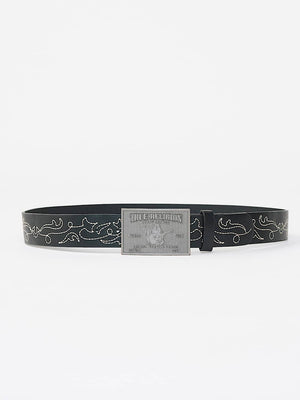 TRUE RELIGION BELT HS STITCH JET BLACK