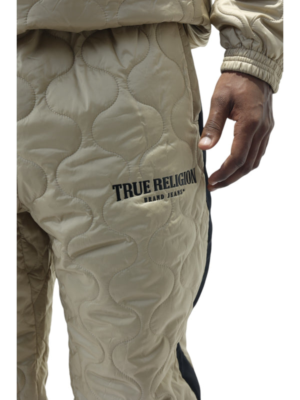 True Religion Relaxed Track Pants Embro Travertine