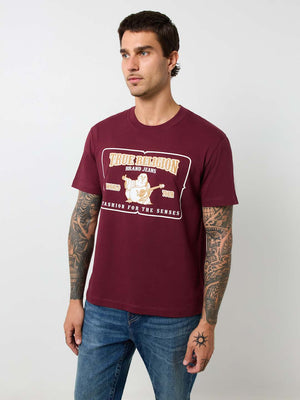 True Religion Crew High Density SRS Railroad Tee Broadway-True Religion