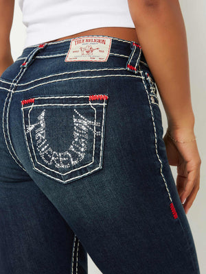 True Religion Jeans Ladies MR Jennie Skinny Super T Dark Wash-True Religion