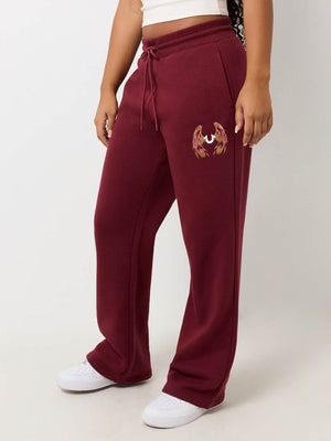 True Religion Jogger Ladies Angelic Wing Straight Leg Chocolate Truffle-True Religion