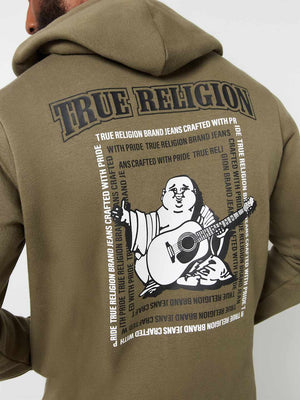 True Religion Sweater Radiant Buddha Zip Hoodie Kalamata-True Religion