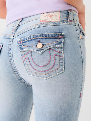 True Religion Jeans Ladies Halle MR Skinny Flap Super T Andromeda-True Religion