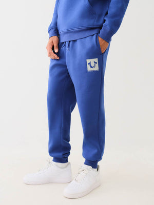 True Religion Jogger Registered Stud Classic Jogger Sodalite Blue-True Religion