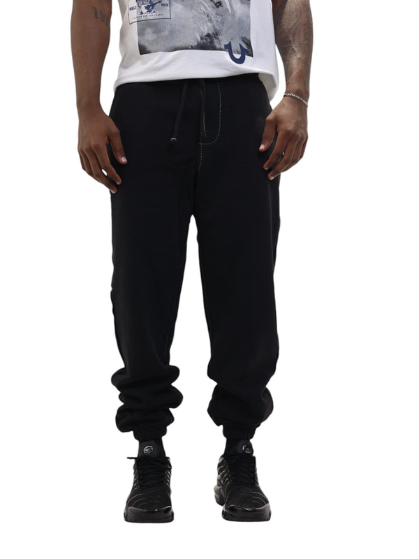 True Religion Big T Track Pants Pigment Jet Black