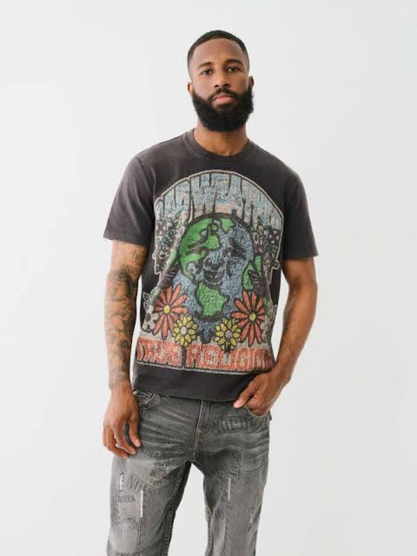 True Religion Relaxed T-Shirt Buddha Jet Black