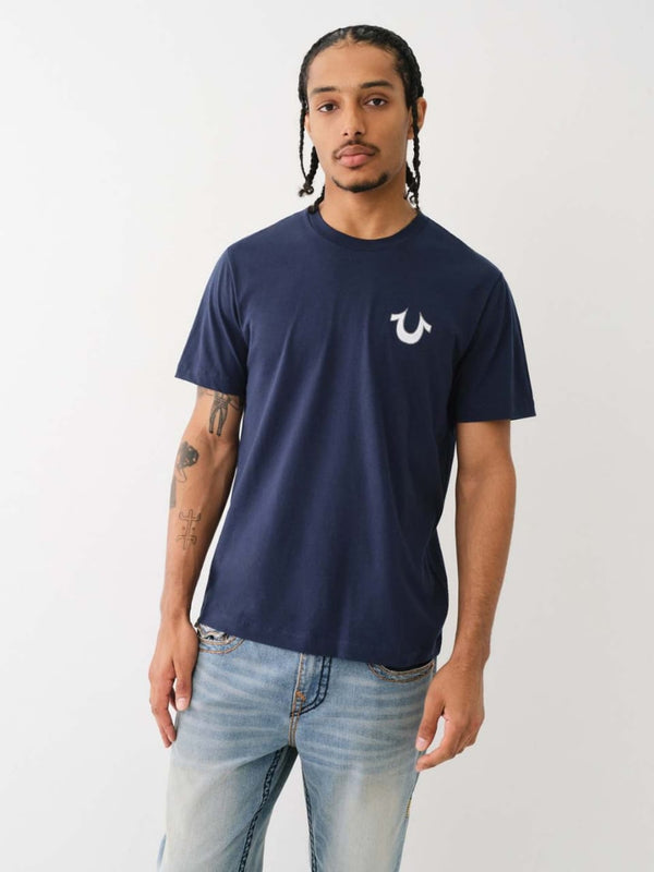 True Religion T-Shirt Horseshoe Navy