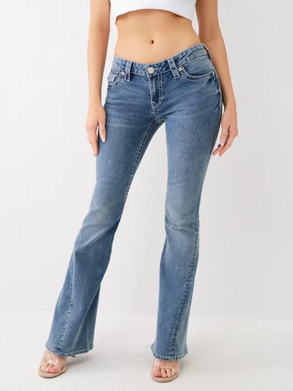 True Religion Wings Flare Jeans Big T Boho