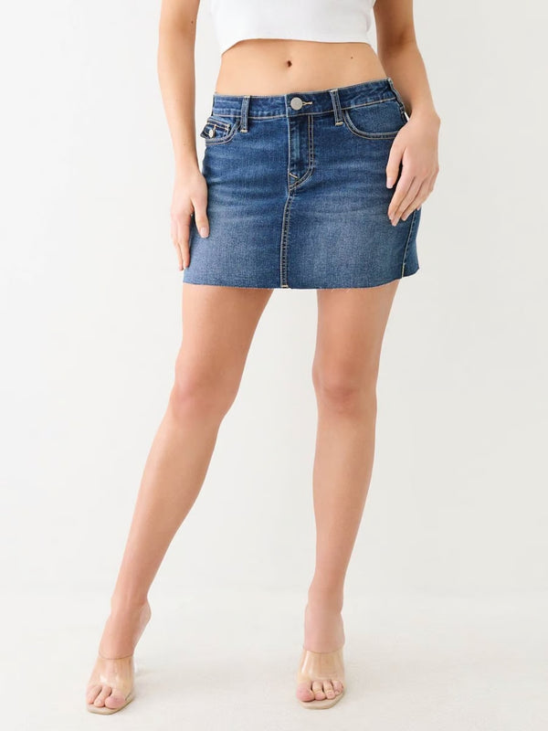 True Religion Sadie Skirt Mini Denim