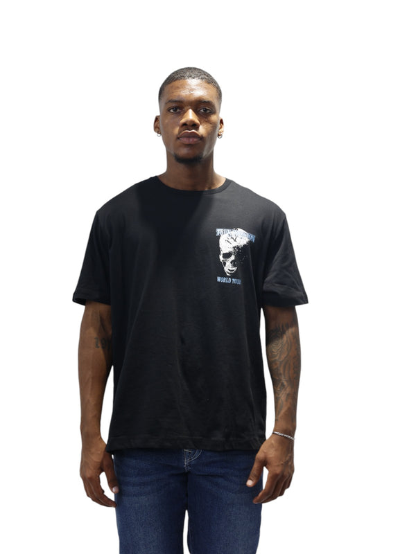 True Religion Relaxed Skull T-Shirt Jet Black