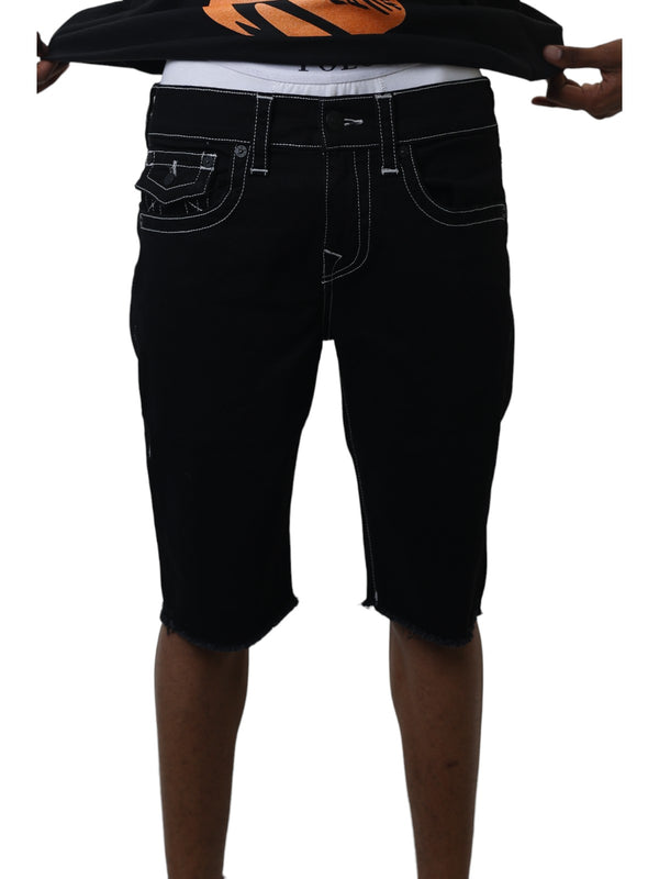 True Religion Ricky Shorts Flap Black Rinse