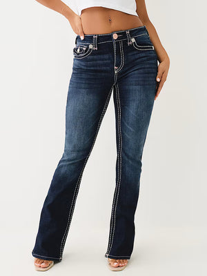 True Religion Becca Jeans Mr Boot Super T Dark Stone Fox-True Religion