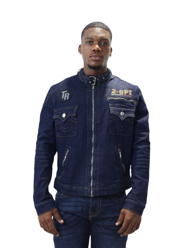 True Religion Chad Moto Jacket 2S Body Rinse