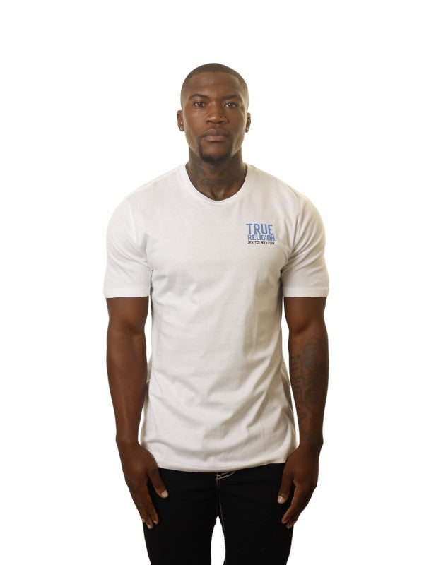 True Religion Multi Logo T-Shirt Optic White