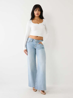 True Religion Jeans Ladies Bobbi Baggy Light Wash-True Religion