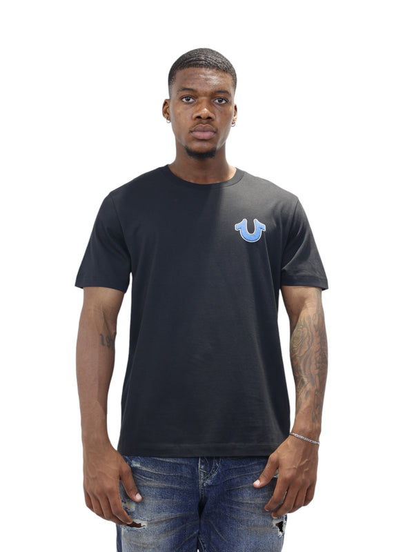 True Religion Shoey T-Shirt Puff News Jet Black